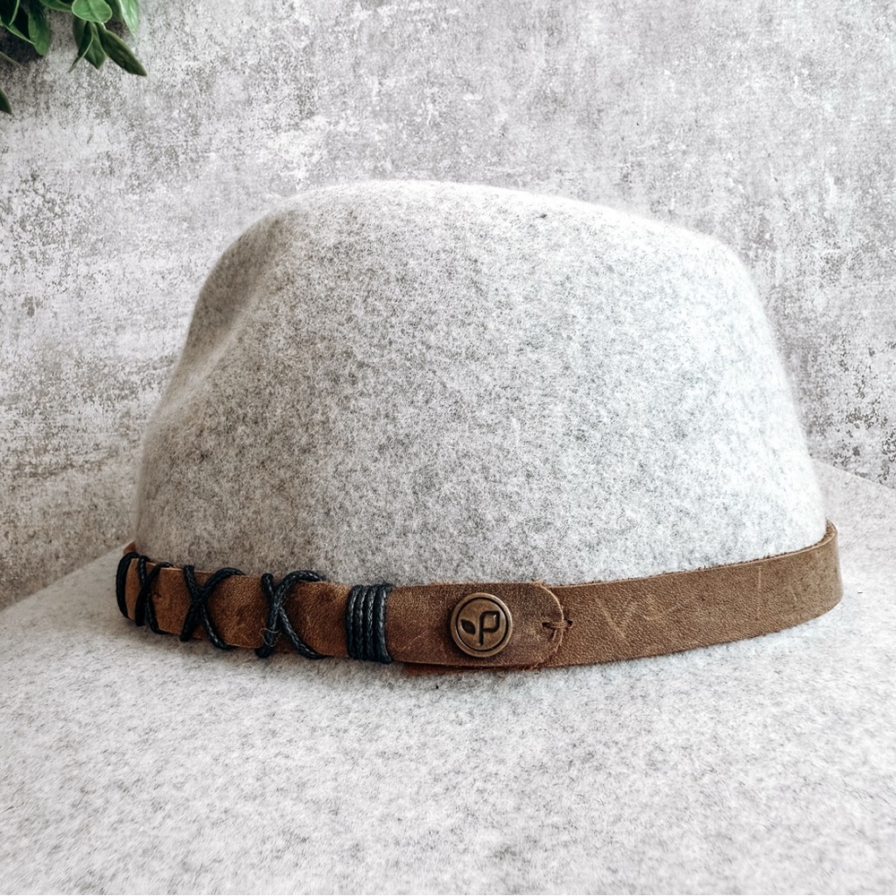 Pistil Wool Grey Wide Brim Fedora Hat - Picture 2 of 5